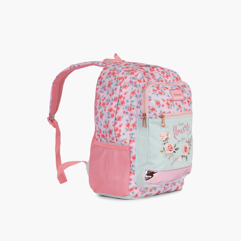 PAUSE Floral Print Backpack for Girls - Image 2